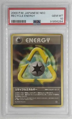 2000 Pokemon Japanese Neo Recycle Energy PSA 10 Gem Mint 🌶🥵 - Image 1