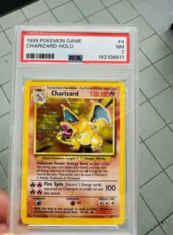 Pokemon TCG Base Set Charizard Holo Rare - Image 1