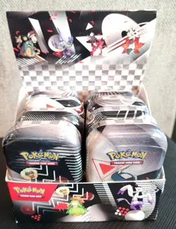 Pokemon TCG Black Bolt And White Flare Unova Mini Tin Set of 8 with Display Box! - Image 1