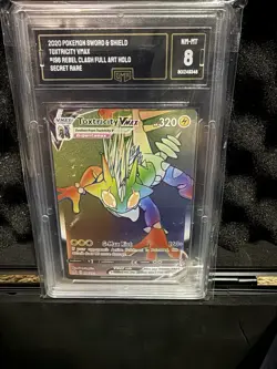 Pokemon TCG Toxtricity VMAX Rebel Clash Holo Secret Rare 196/192 Near Mint - Image 2