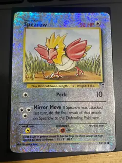 Pokemon Spearow Legendary Collection Reverse Holo Card 94/110 - Image 1