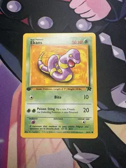 Pokemon TCG Ekans Fossil 46 Regular 1st Edition Common - Image 1
