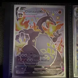 Pokemon Charizard VMAX Shiny Holo Rare Full Art SV107/SV122 Shining Fates 330 HP - Image 1