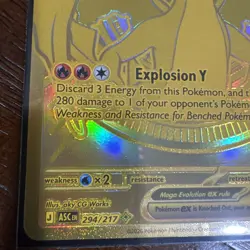 Pokemon TCG Mega Charizard Y Ex 294/217 Gold Ultra Rare Ascended Heroes NM/M Eng - Image 5