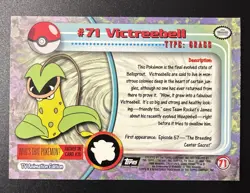 Victreebel #71 Topps Pokemon TV Animation Edition BLACK LABEL - Image 2