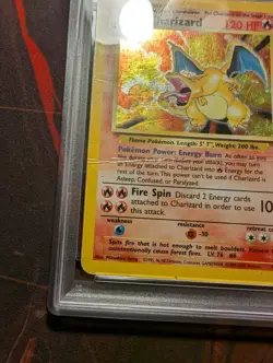 2000 POKEMON BASE SET 2 #4/130 CHARIZARD-HOLO PSA 1 - Image 4