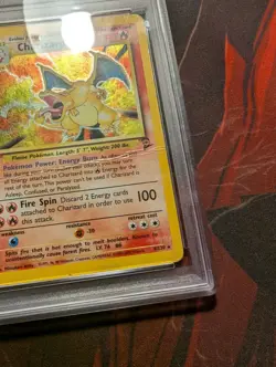 2000 POKEMON BASE SET 2 #4/130 CHARIZARD-HOLO PSA 1 - Image 5