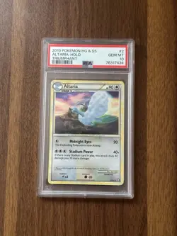 SWIRL POP 32 PSA 10 Altaria Holo Pokemon HGSS Triumphant 2/102 2010 - Image 1