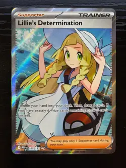 Lillie's Determination - 169/132 Ultra Rare ME01: Mega Evolution NM Pokemon - Image 1