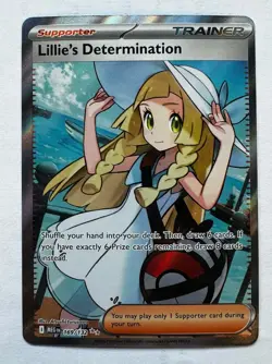 Pokemon Lillie's Determination Full Art Ultra Rare Trainer 169/132 Holo - Image 1