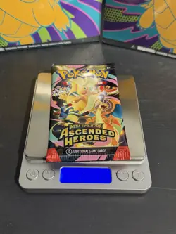VERY HEAVY! 22.75g Pokemon TCG Ascended Heroes Booster Pack (SEALED) - Image 1