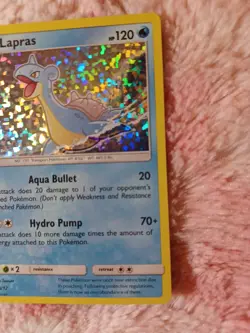 2019 Pokemon Lapras - 5/12 - McDonald's Promo Holo Rare - Image 3