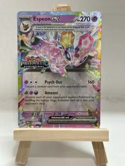 Pokemon Prismatic Evolutions Espeon ex 034/131 Surprise Box Stamped QTY - Image 1