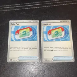 2x Poke Pad 198/217 Ascended Heroes Pokemon Trainer Play Set Of 2 - Image 1