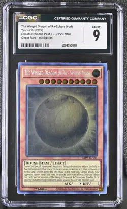 The Winged Dragon Of Ra-sphere Mode GFP2-EN180 Ghost Rare Yugioh CGC 9 *048 - Image 1