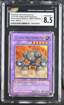 Elemental Hero Mudballman MDP2-EN002K Mail-in Yu-gi-oh! CGC 8.5 Nm/mint+ *027 - Image 1