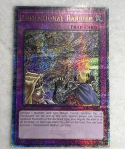 Dimensional Barrier RA01-EN072 Quarter Century Rare 1st Edition YuGiOh Card NM - Image 2