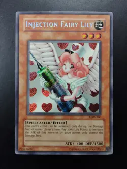 YUGIOH 2003 | INJECTION FAIRY LILY | LOD-100 | NA OLD PRINT | SCR | EXCELLENT - Image 1