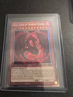 Yu-Gi-Oh! : MZMU-EN000 Uria, Lord of Searing Flames (Starlight Rare) - NM 1st Ed - Image 1