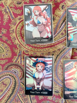 One Piece TCG DON Custom lewd Nami USA DON!! 8x Cards Bandai OPTCG - Image 3