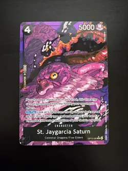 St. Jaygarcia Saturn Alt Art OP13-083 Carrying On His Will One Piece TCG - Image 1