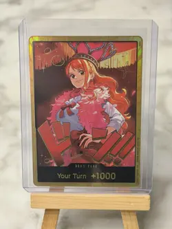 DON!! Card Nami Gold Extra Booster: One Piece Heroines Edition Foil English - Image 3
