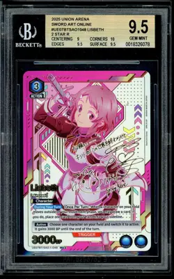 Lisbeth 2 Star R UE07BT/SAO-1-048 Signature Alt Art Union Arena BGS 9.5 Gold - Image 1
