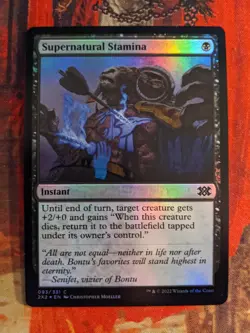 MTG Card: (1x) Supernatural Stamina (Double Masters 2022) FOIL - Image 1