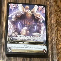 Upper Deck WoW TCG Kuivo Jadefist Ally Fires of Outland Autographed Card 127/246 - Image 1