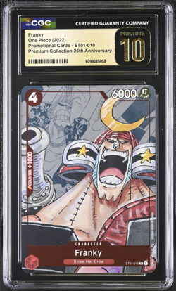Franky ONE Piece Promo Cards ST01-010 Prem Collec 25th Anniversary CGC Pristine - Image 1