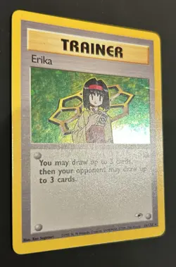 Pokemon TCG Erika Trainer Card 16/132 Holo Rare Gym Heroes - Image 3