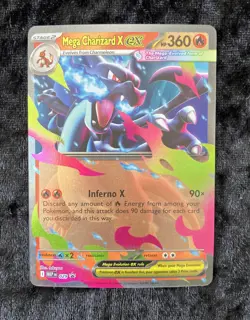 Mega Charizard X ex 029 Promo Card Me02: Phantasmal Flames (NM/M) Black ⭐ - Image 1