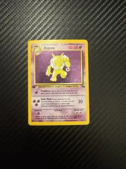 Hypno Fossil 8/62 Holo 1999-2000 Wizards Base Set Pokemon Card - Image 1