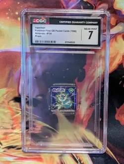 Pokemon Final GameBoy Pocket Cards Nintendo 134 Vaporeon Prism CGC 7 - Image 1