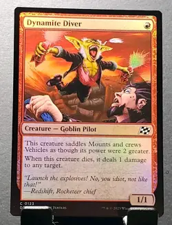 MTG 123 DYNAMITE DIVER Creature Aetherdrift card⚔NM/MT - Image 1