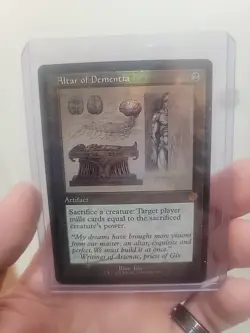 Altar of Dementia (Schematic) The Brothers' War: Retro Frame Artifacts Foil - Image 1