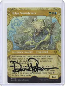 Helga, Skittish Seer Foil Signed Artist Proof MTG RARE - Image 1