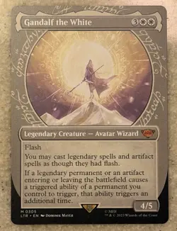 MTG LOTR Magic The Lord of the Rings- Gandalf the White 305 (Showcase) - Image 1