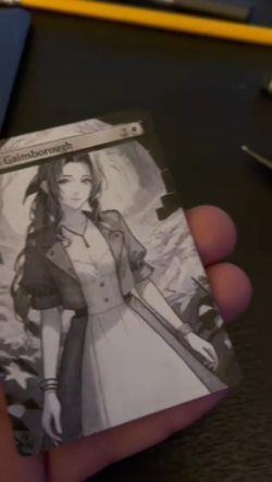 Aerith Gainsborough Hand Drawn Altered Art Magic Gathering Final Fantasy MTG - Image 2