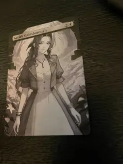 Aerith Gainsborough Hand Drawn Altered Art Magic Gathering Final Fantasy MTG - Image 3