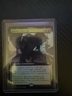 MTG- Rakdos Joins UP- Extended Art -Foil - Outlaws Of Thunder Junction- NM - Image 1