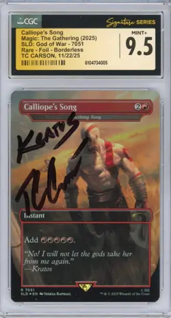 CGC MINT+ 9.5 Signed T.C. Carson Calliope's Song - Seething Song (7051) Foil - Image 1