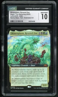Magic the Gathering Mimeoplasm Revered One Extended Art Foil Aetherdrift CGC 10 - Image 1