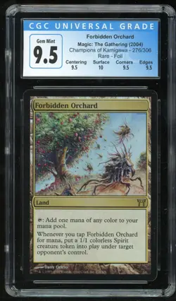 Magic the Gathering MTG Forbidden Orchard Foil Champions Kamigawa CGC 9.5 - Image 1