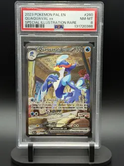 Quaquaval Ex #260 PSA 8 NM-MINT Special Illustration Rare Pokemon Paldea Evolved - Image 1