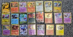 Pokemon Lot bulk (damaged) cards. good for play. Rare's , holo's, full arts (22) - Image 1
