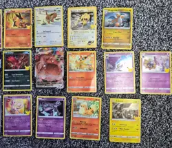 Pokemon Lot bulk (damaged) cards. good for play. Rare's , holo's, full arts (22) - Image 3