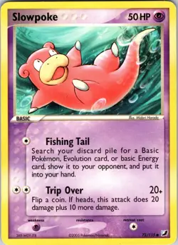 Slowpoke 72/115 Unseen Forces Pokemon TCG LP Normal - Image 1