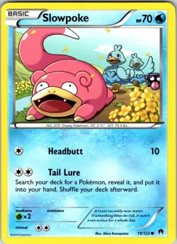 Slowpoke 19/122 XY - BREAKpoint Pokemon NM Normal - Image 1