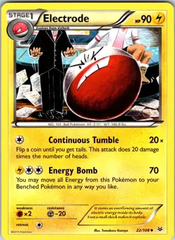 Electrode 22/108 XY - Roaring Skies Pokemon NM Normal - Image 1